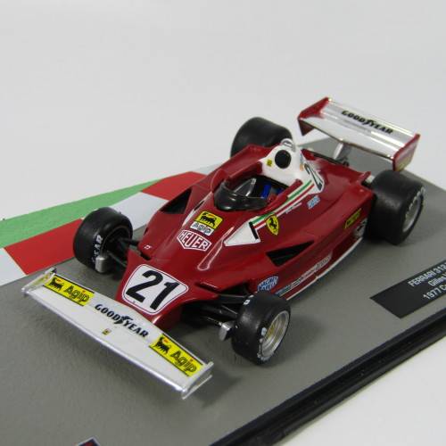 Formula 1 Ferrari 312 T2 - 1977 die-cast racing model car - #21 Gilles Villeneuve - scale 1/43