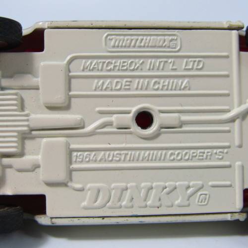 Matchbox Dinky 1964 Austin Mini Cooper `S` die-cast model car