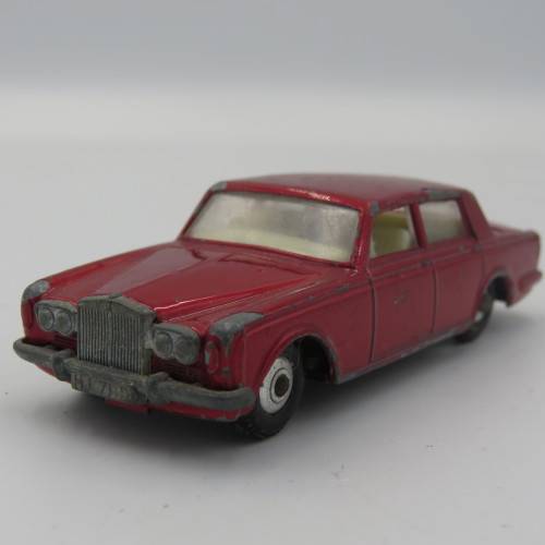Lesney Matchbox series #24 Rolls Royce silver shadow toy car - opening rear