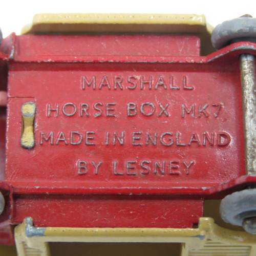 Lesney Matchbox #35 Marshall horse box MK7 toy car