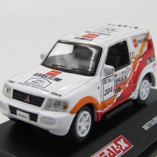 Real -X Mitsubishi Pajero die cast rally model car - scale 1/72