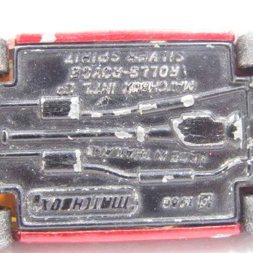 MatchboxRolls - Royce silver spirit die-cast toy car - scale 1/69 opening doors