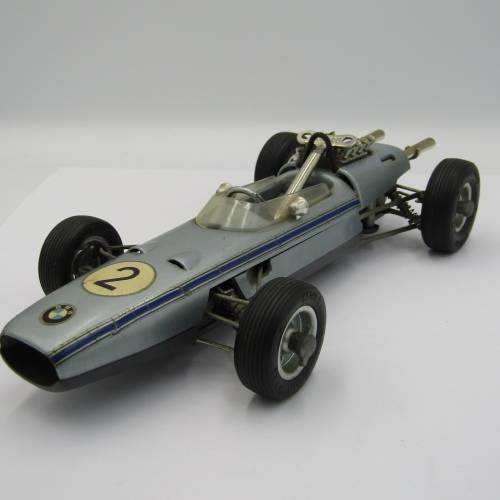 Schuco 1072 BMW Formel 2 mechanical toy car with key - working