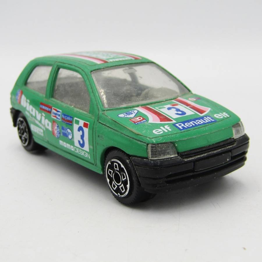 Bburago Renault Clio die-cast racing model car - scale 1/43