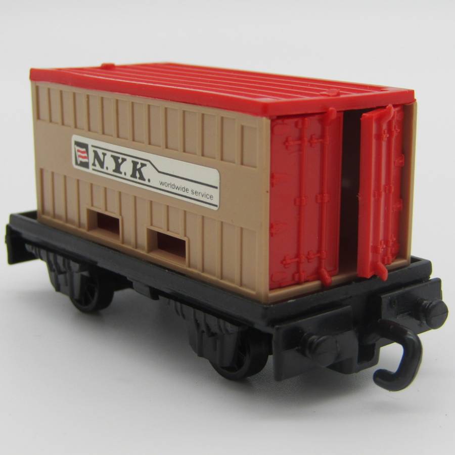 Matchbox #25 Flat car and container train wagon in box ( lid missing )