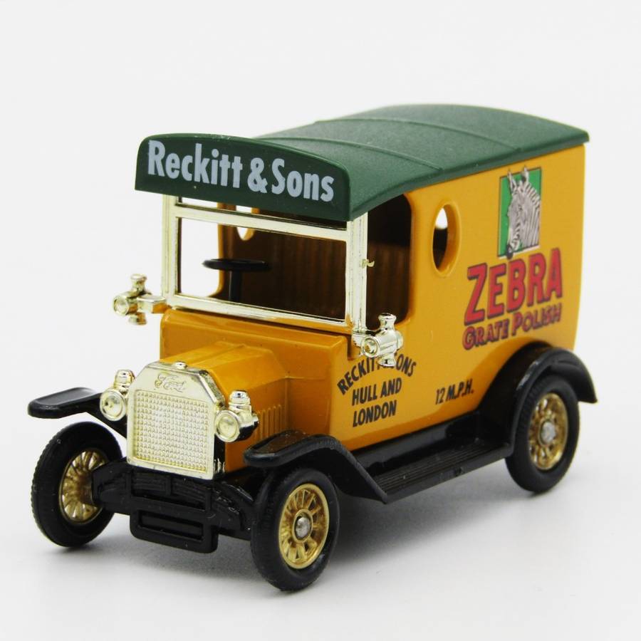 Lledo 1920 Ford Model T Zebra Grate Polish delivery van in box