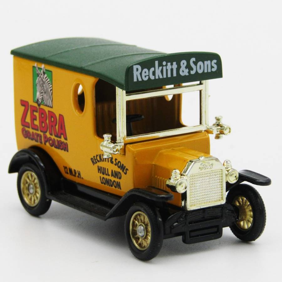Lledo 1920 Ford Model T Zebra Grate Polish delivery van in box