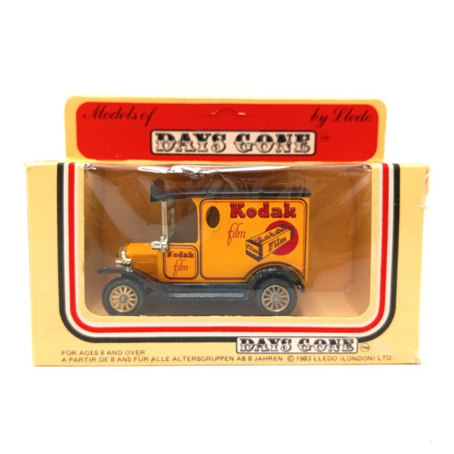 Lledo Ford model T Kodak Film delivery van in box with figurines