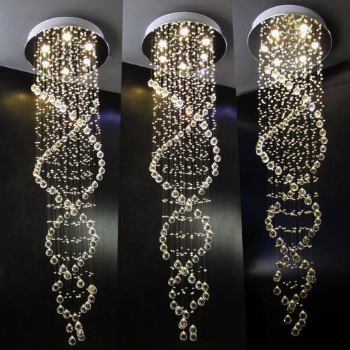 crystal chandeliers living room lamp hall lights crystal chandelier lighting double helix