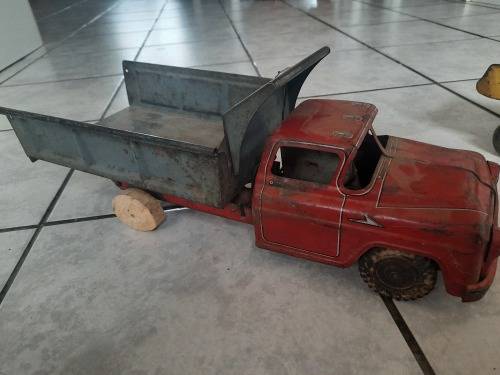 X2 old vintage metal trucks