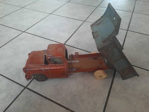 X2 old vintage metal trucks