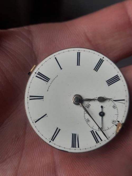 vintage pocket watch movement