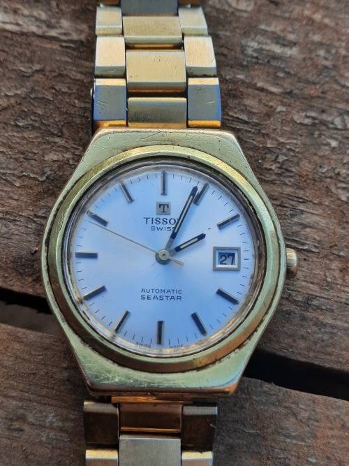 vintage men's Tissot automatic seastar