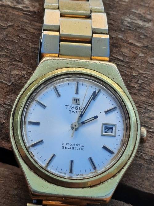 vintage men's Tissot automatic seastar