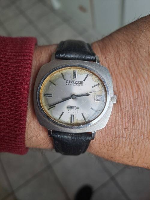 vintage men's citizen cutlass  automatic