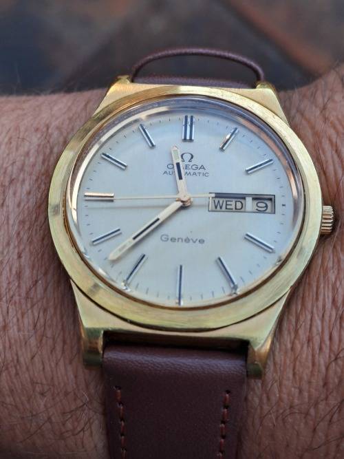 vintage men's omega automatic geneve