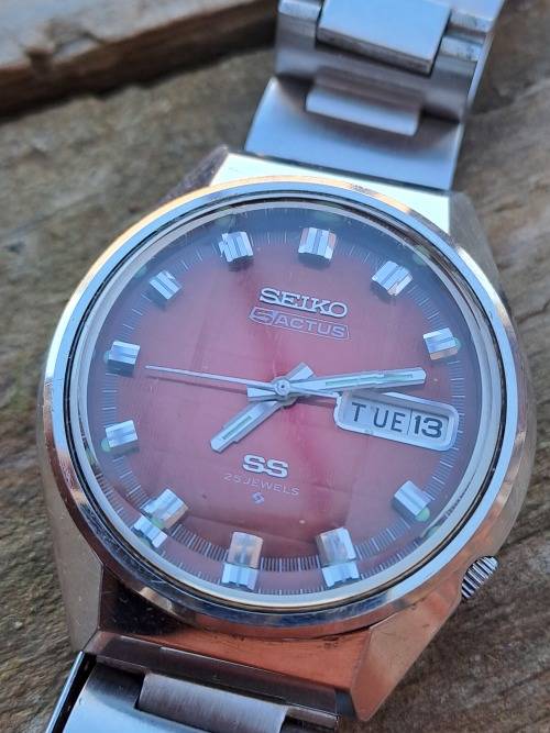 vintage men's seiko 5actus ss