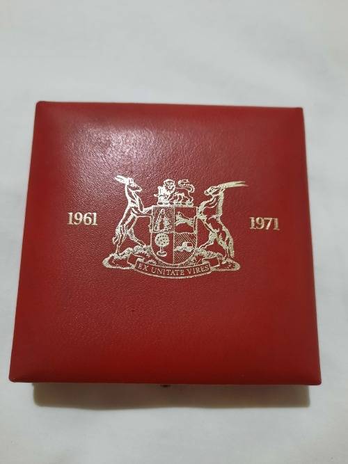 Silver  coin  Groei- Growth 1961-1971 (PROOF)