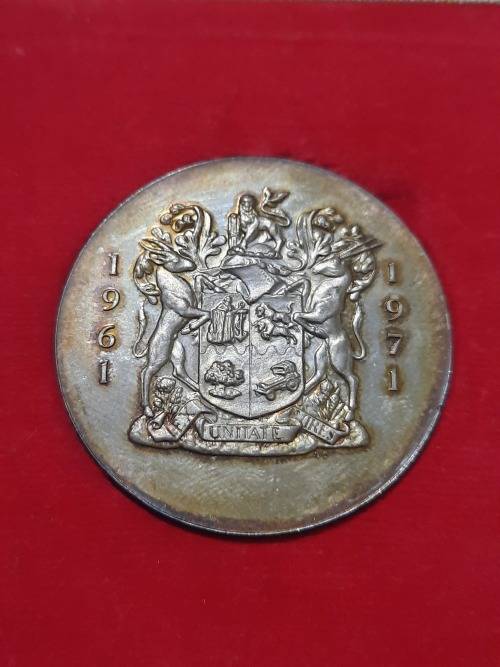 Silver  coin  Groei- Growth 1961-1971 (PROOF)