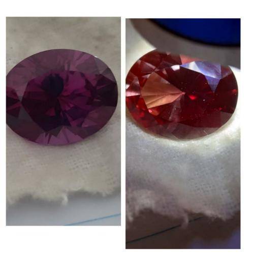 Beautiful color change gemstone