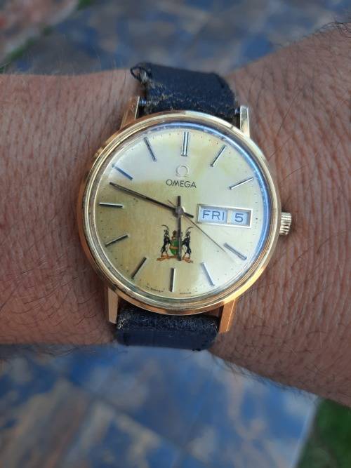 Vintage men`s automatic omega watch