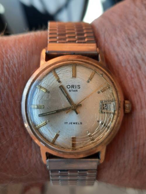 vintage Oris star men's watch