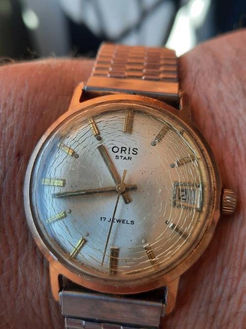 vintage Oris star men's watch