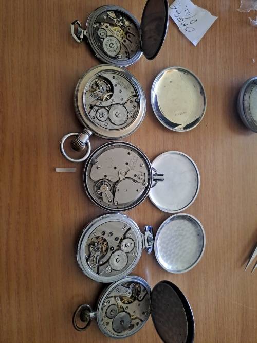 Lots of Vintage pocket watches and parts