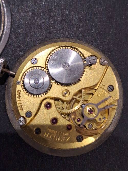 Vintage men`s Zenith movement and case