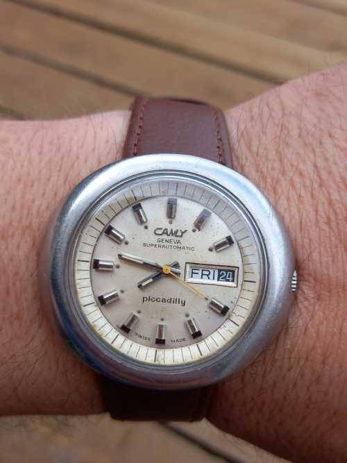 vintage men's cyma Geneva Piccadilly automatic  watch