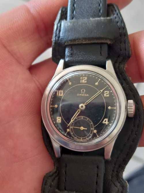 vintage men's omega military style