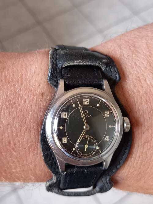 vintage men's omega military style