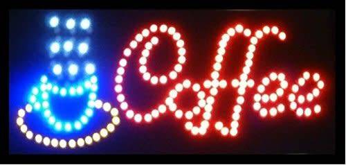 Brand new LED coffee sign