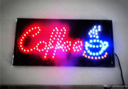 Brand new LED coffee sign