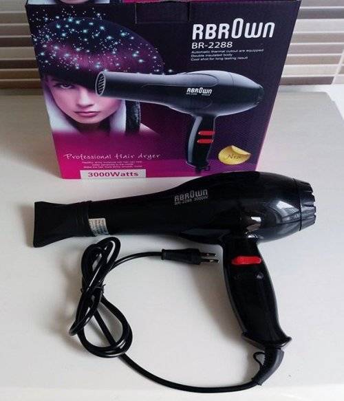 Brand new RBROWN BR-2288 Professional hair dryer 3000w