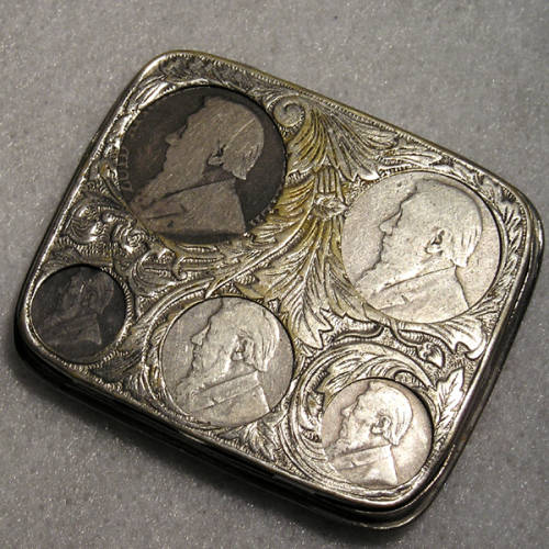 Money Box with Set of ZAR Kruger Silver Coins