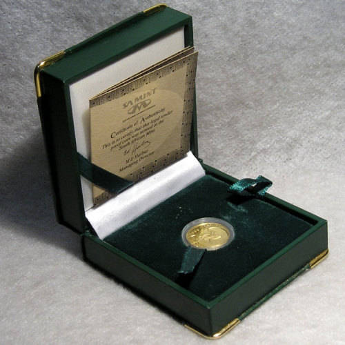 Natura 1999 Proof 1/10th Oz Gold - Monarchs of Africa - Kudu