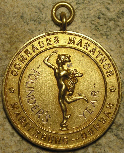 Comrades Marathon Gold Medal in SA Mint Case - Nick Raubenheimer 4th 1960