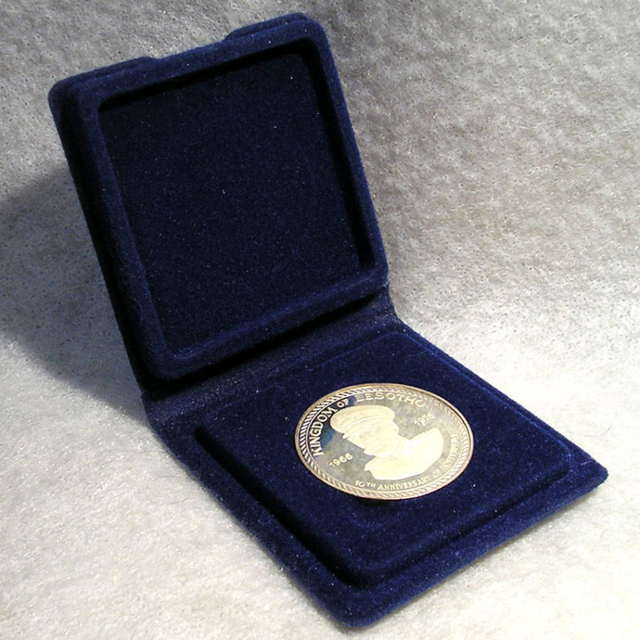 Lesotho: 1976 Proof Silver 10 Maloti in Case