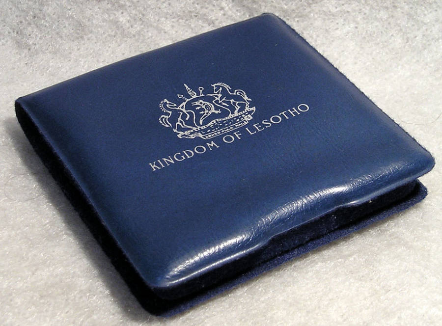 Lesotho: 1976 Proof Silver 10 Maloti in Case
