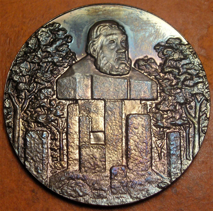 South African National Parks Board 1976 50th Anniversary Cased Silver Medal