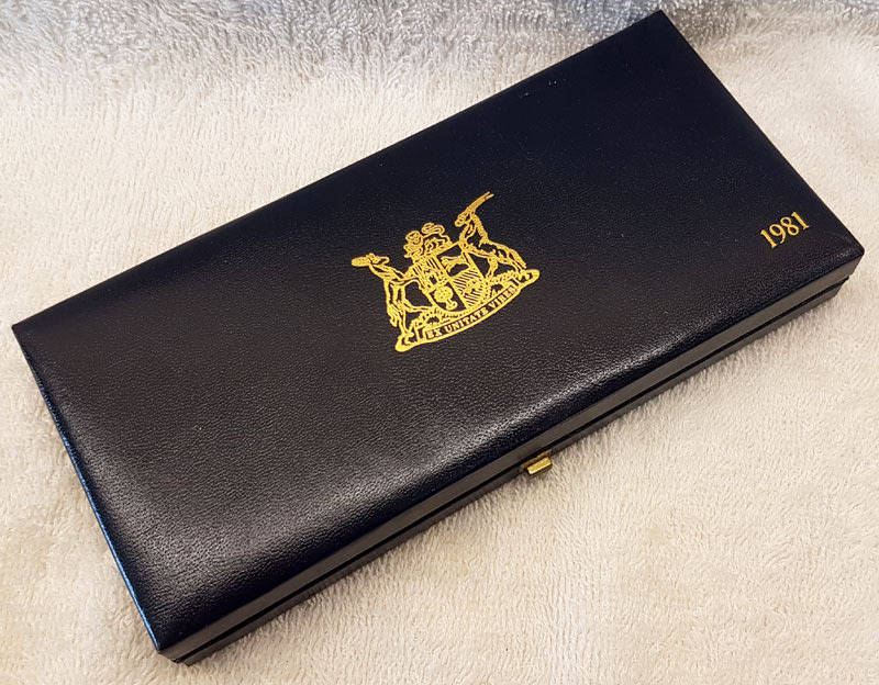 1981 Short Proof Set in SAM Case with Silver Rand