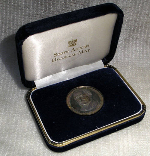 Cornelis Jacob Langenhoven, Author of  `Die Stem`, 50th Anniversary of Death Cased Silver Medal