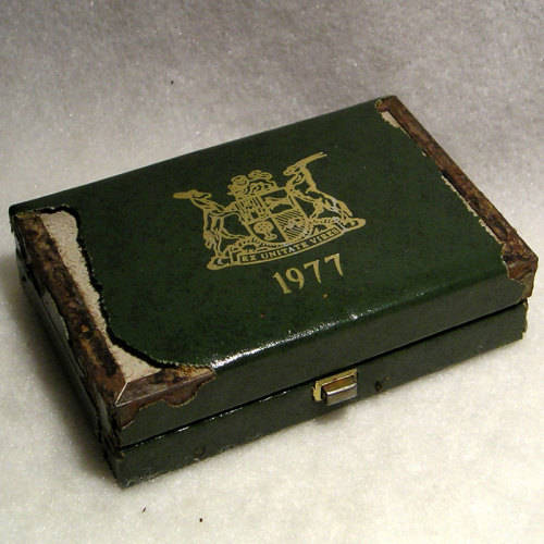 1977 Proof Twin Set with Gold 1 Rand and 2 Rand Coins