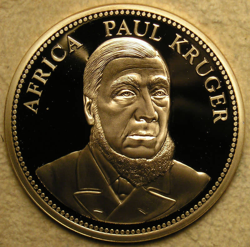 Krugerrand Commemorative Gold Plated Medal