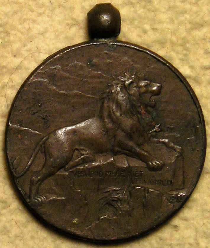 Boer War: 1902 President Steijn Orange Free State / Verwond Maar Niet Verwonnen (20 mm)