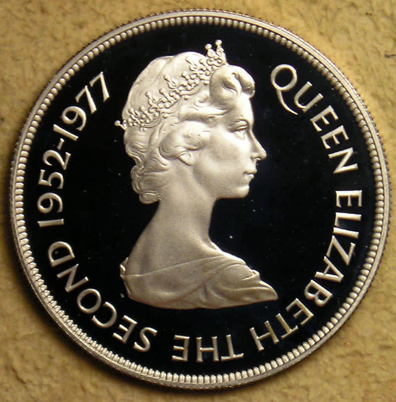 Tristan Da Cunha: Proof Silver Crown (25 Pence) for the Silver Jubilee of Queen Elizabeth II in 1977