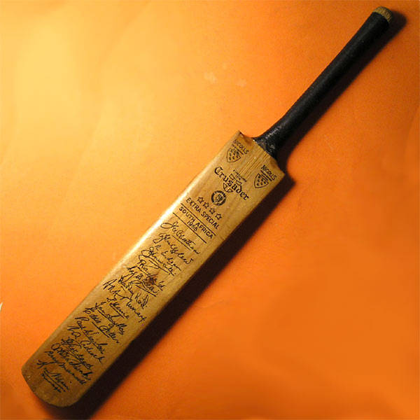 South Africa 1955 Cricket Test Team England Tour Signed Mini Cricket Bat