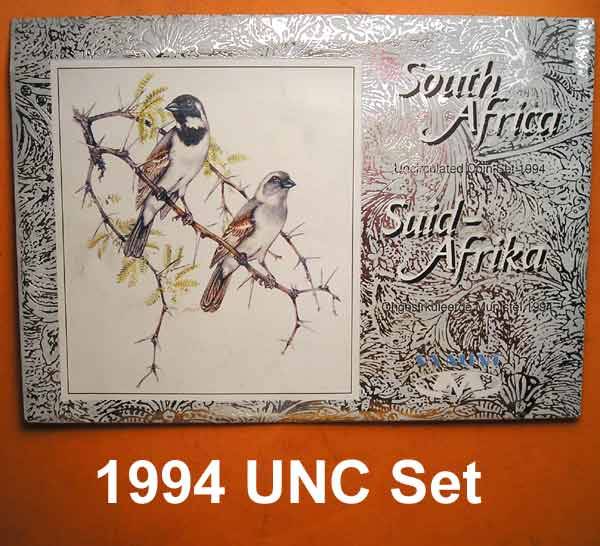 1994 Uncirculated Coin Set (Two Sparrows) - Nine (x9) available. Bid per set to take one or more