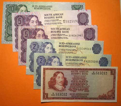Six (x6) Assorted Notes Mostly GPC de Kock 3rd Issue * NICE *